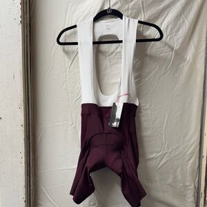 Rapha White and Burgundy Athletic Shorts